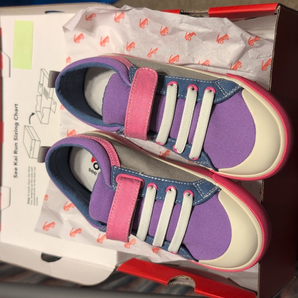 See Kai Run Kristin Shoes with Pink and Purple Accents